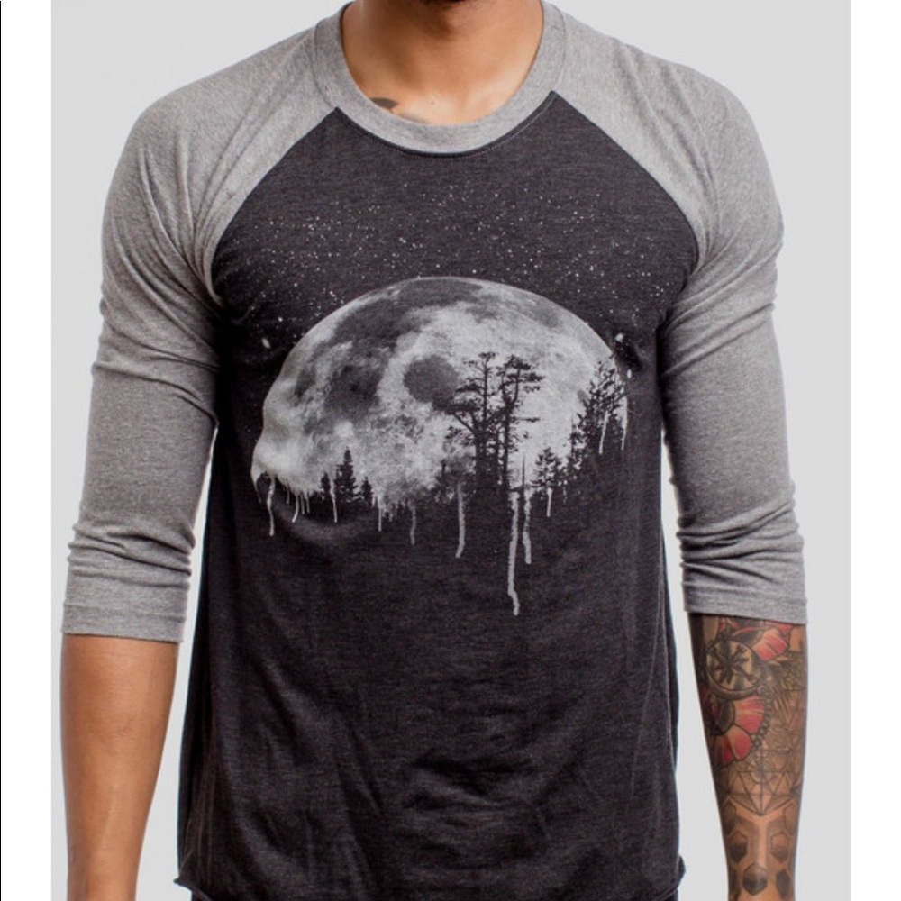Curbside clothing moon 3/4 raglan